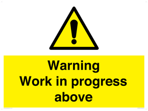 Warning Work in progress above